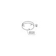 Cupa de prindere pe tavan albă Orbit CSRD300WH Redo